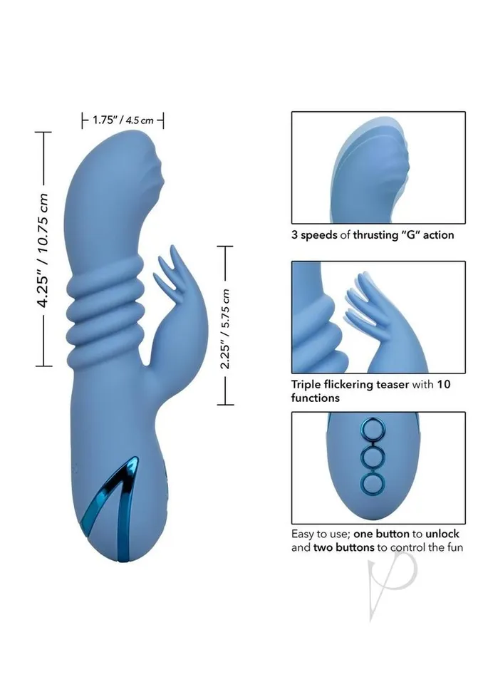 ECN California Dreaming Santa Cruz Coaster Silicone Rechargeable Rabbit Vibrator | Female Sex Toys