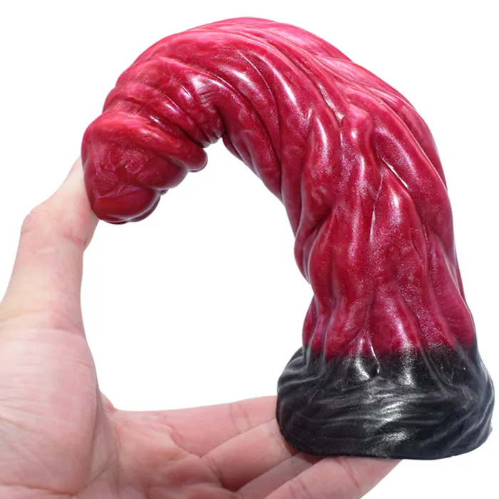 FAAK Male Sex Toys | FAAK AULA N5004 Liquid Silicone Dildo Large Veined Anal Plug