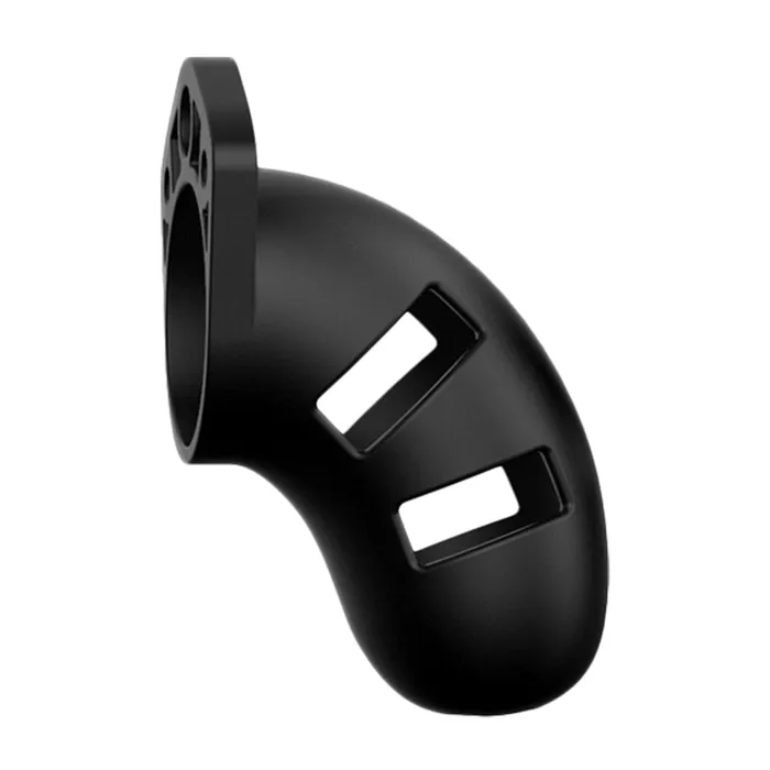 Man Cage 20 Male 3.5 Inch Black Silicone Chastity Cage | Shots Toys Male Sex Toys