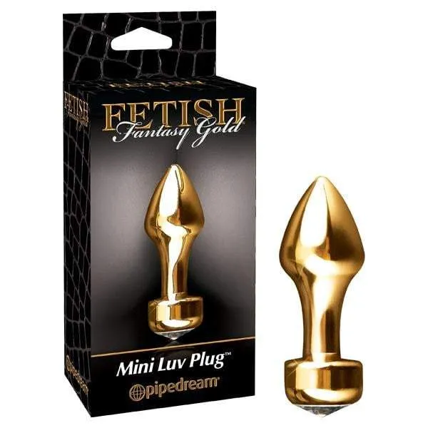 Pipedream Anal Fetish Fantasy Gold Mini Luv Plug Gold 825 cm 325 Butt Plug Pipedream Anal Fetish Fantasy Gold Mini Luv Plug Gold 825 cm 325 Butt Plug