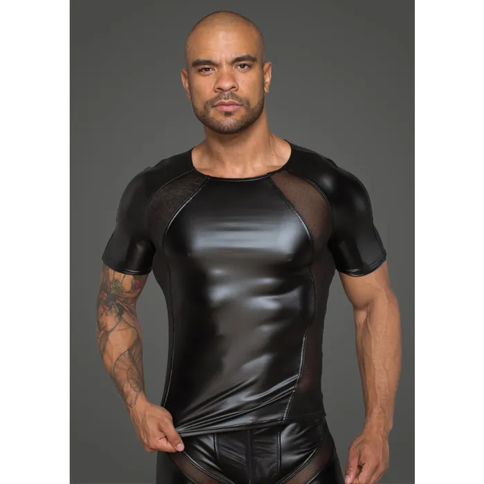 Power Wetlook Men T-shirt With 3D Net | Noir Male Sex Toys Power Wetlook Men T-shirt With 3D Net | Noir Male Sex Toys