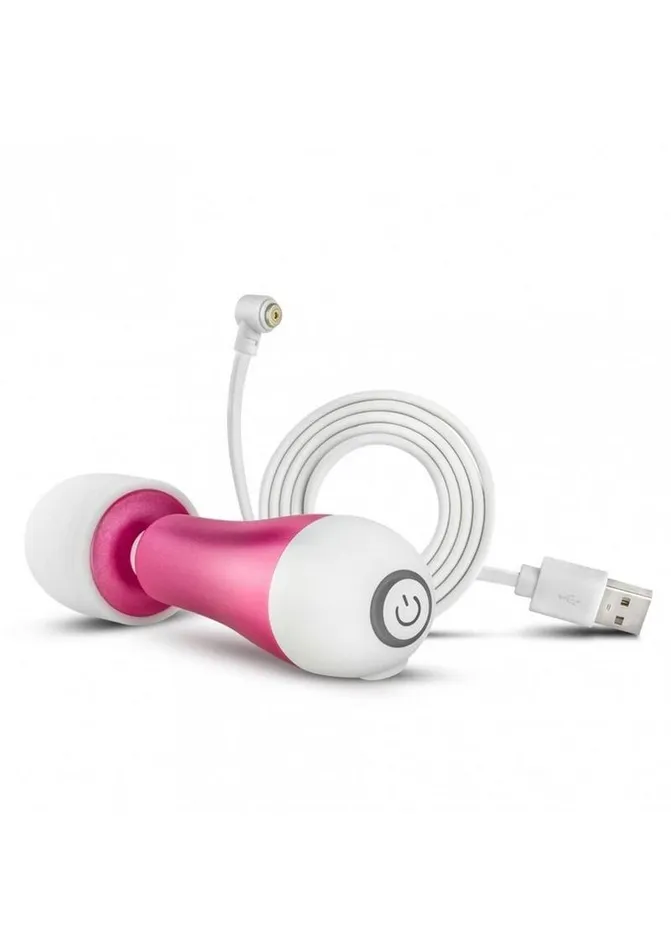 Noje Female Sex Toys | Noje Jules - Rose Rechargeable Silicone Wand Massager