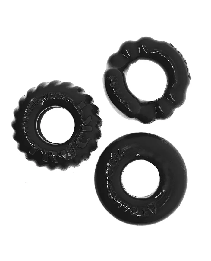 Oxballs Anal | Oxballs Bonemaker 3 Pack Cockring Kit - Black
